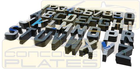 4D Laser Cut Acrylic Number Plate Letters & Numbers.